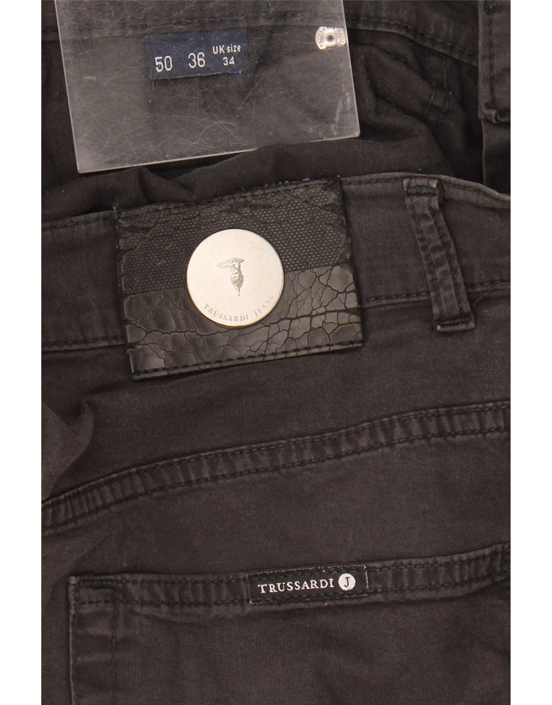 Ανδρικό τζιν Trussardi ίσιο W34 L28 Μαύρο