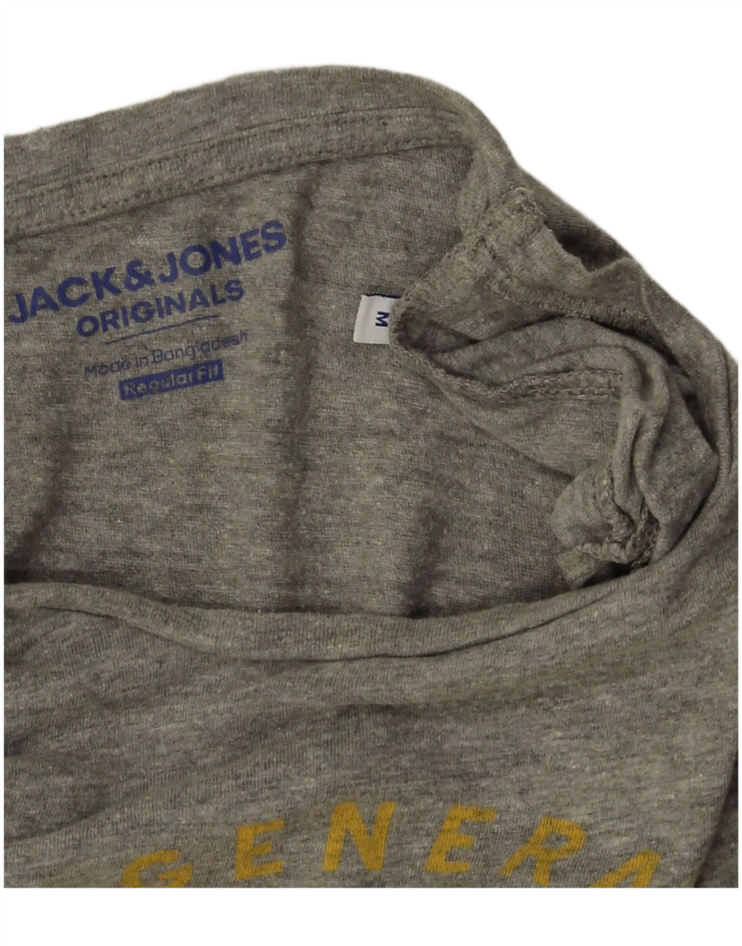 Jack & Jones ανδρικό μπλουζάκι με γραφικά κανονική εφαρμογή στο επάνω μέρος, μεσαίο γκρι φλιτζάνι