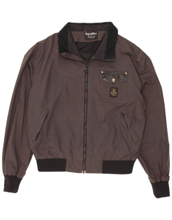 Ανδρικό μπουφάν Refrigiwear Bomber UK 40 Large Grey Colourblock Polyamide