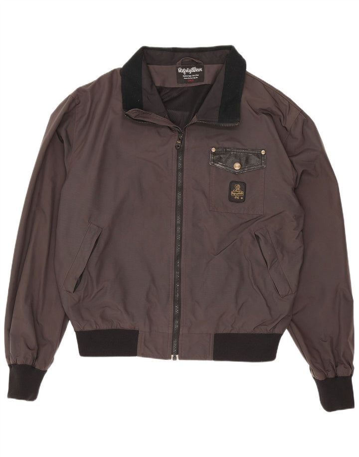Ανδρικό μπουφάν Refrigiwear Bomber UK 40 Large Grey Colourblock Polyamide