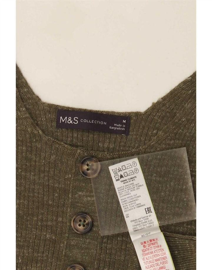 Marks & Spencer Γυναικείο Γιλέκο UK 12 Ακρυλικό μεσαίου χακί