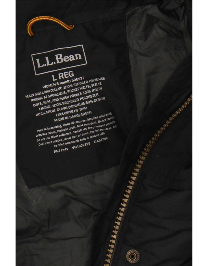 Γυναικείο μπουφάν L.L.Bean με κουκούλα UK 16 Large Grey Polyester