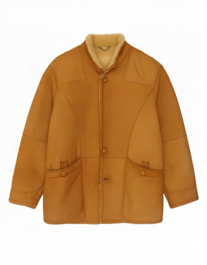 Ανδρικό Shearling Jacket Ponte Vecchio IT 54 2XL Καφέ