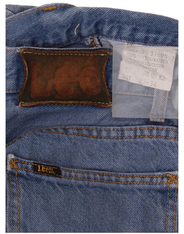 LEE Ανδρικό Chicago Straight Jeans W33 L34 Blue Cotton