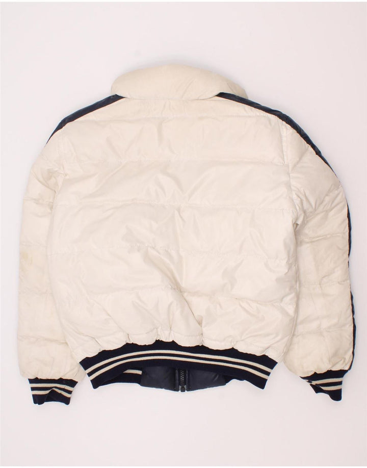 Fay Boys Hooded Reversible Jacket 7-8 Years Navy Blue ριγέ