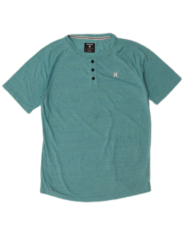 T-Shirt Hurley Boys Top 13-14 Χρόνια XL Τυρκουάζ βαμβακερό