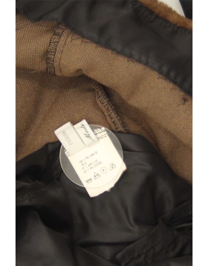 Vintage Γυναικείο παλτό Sherpa IT 42 Medium Black Polyamide