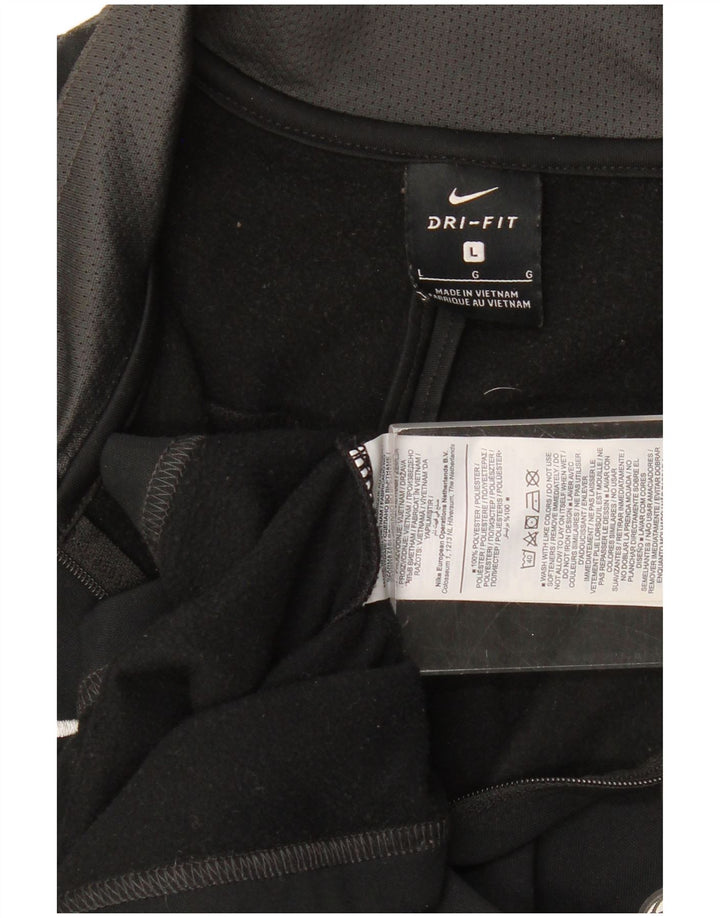 Ανδρική φόρμα Nike Tottenham Hotspur με φερμουάρ πουλόβερ στο επάνω μέρος, μαύρο