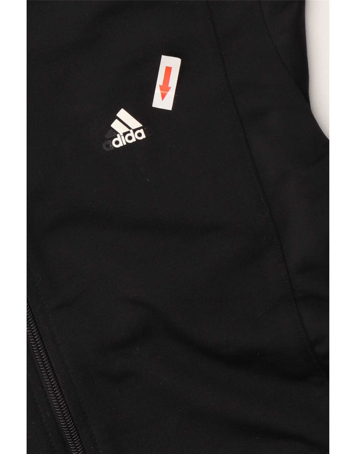 Γυναικεία αθλητική φόρμα Adidas Top Jacket UK 8/10 Small Black Polyester