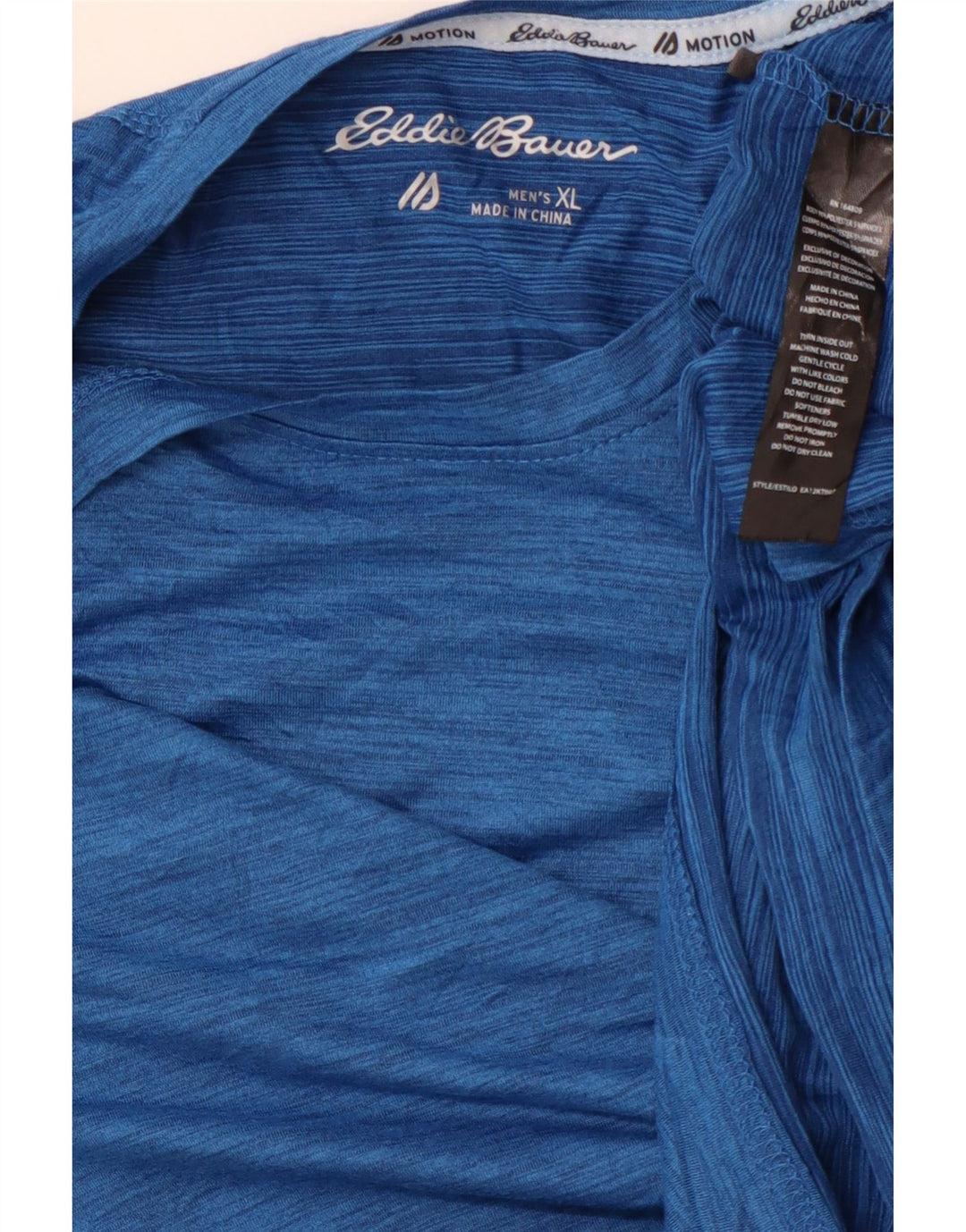 EDDIE BAUER Ανδρικό T-Shirt Top XL Blue Flecked Polyester
