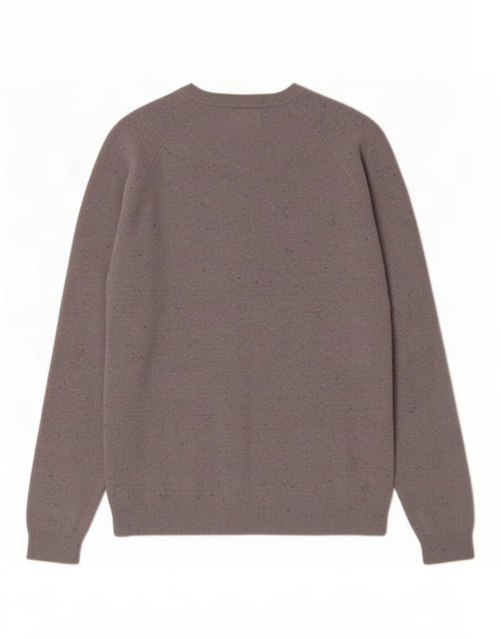 Ανδρικό πουλόβερ Zara Boat Neck, Βαμβακερό μεσαίο γκρι