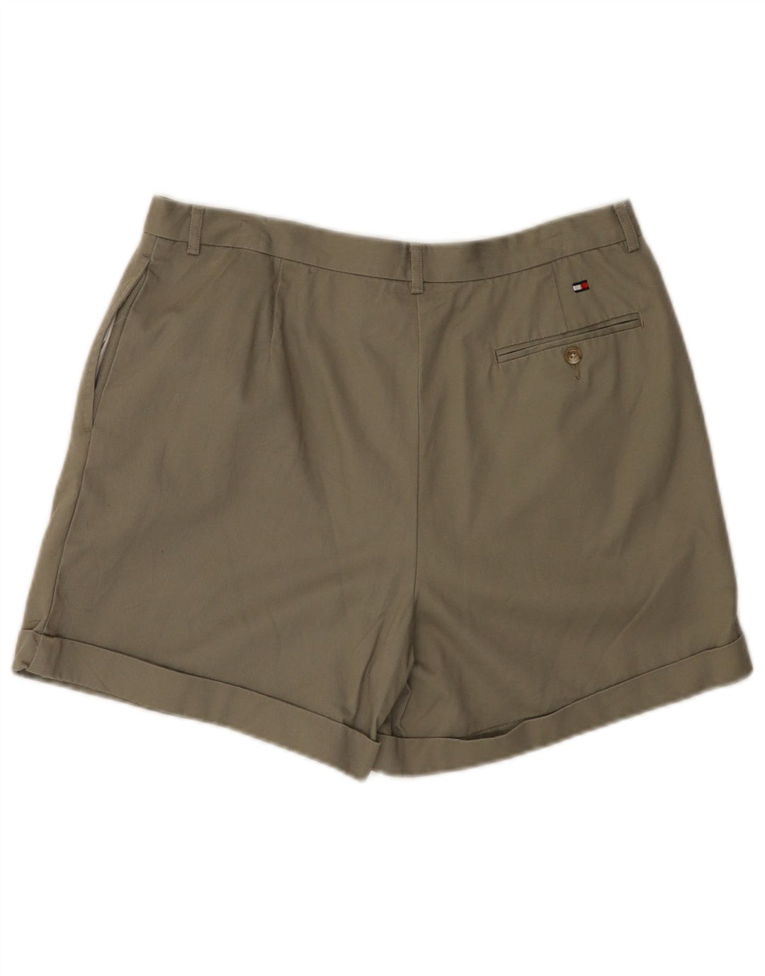 TOMMY HILFIGER Γυναικείο σορτς Chino US 12 Large W32 Χακί βαμβακερό