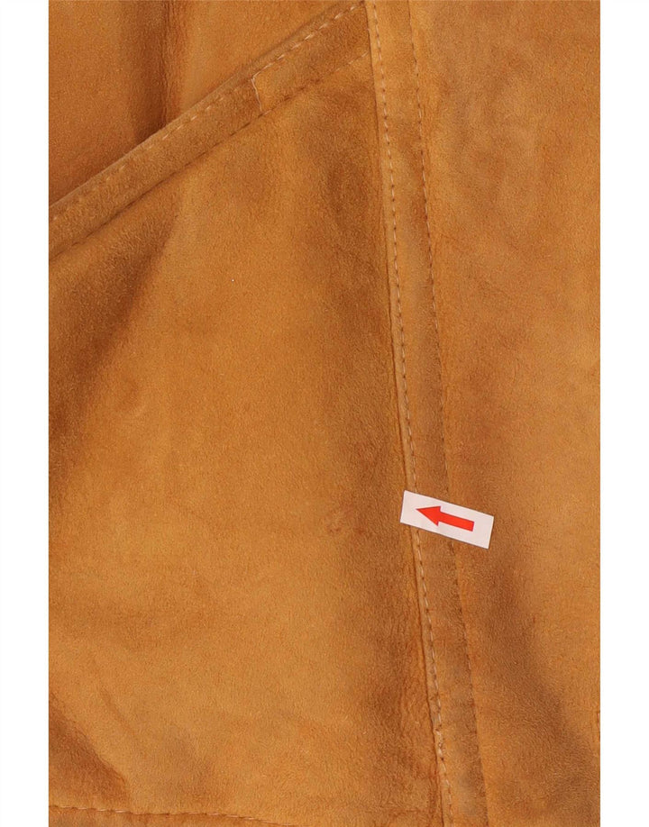 Vintage Γυναικείο Oversized Shearling Jacket IT 42 Medium Brown Colourblock
