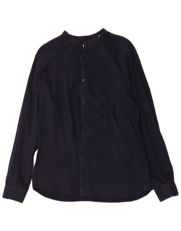 Jack & Jones Ανδρικό πουκάμισο XL Navy Blue Cotton
