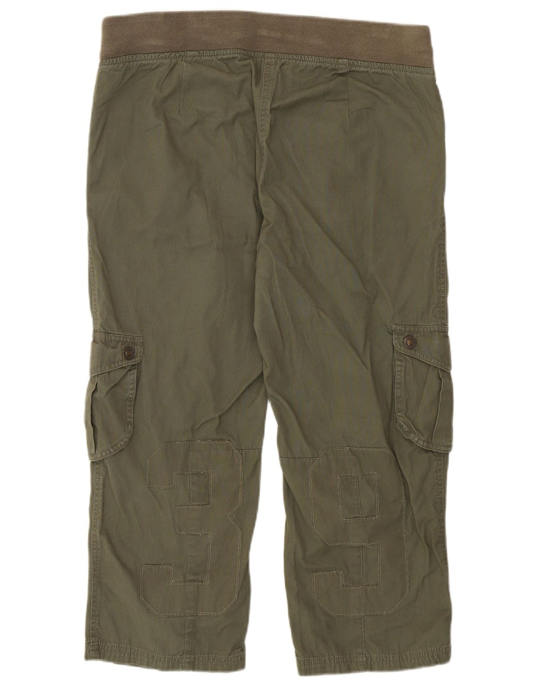 Γυναικεία Benetton Graphic Cargo Παντελόνι Capri W36 L22 Khaki