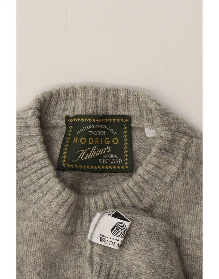 Ανδρικό πουλόβερ Rodrigo Crew Neck Jumper IT 52 Large Grey Wool