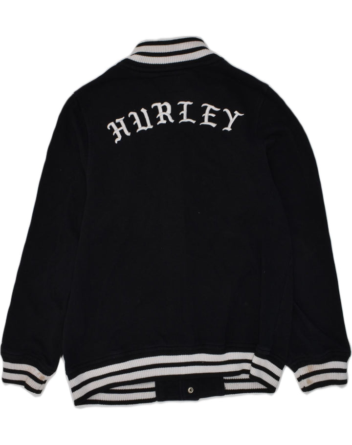Μπουφάν HURLEY Boys Graphic Varsity 11-12 ετών μεγάλο μαύρο βαμβακερό