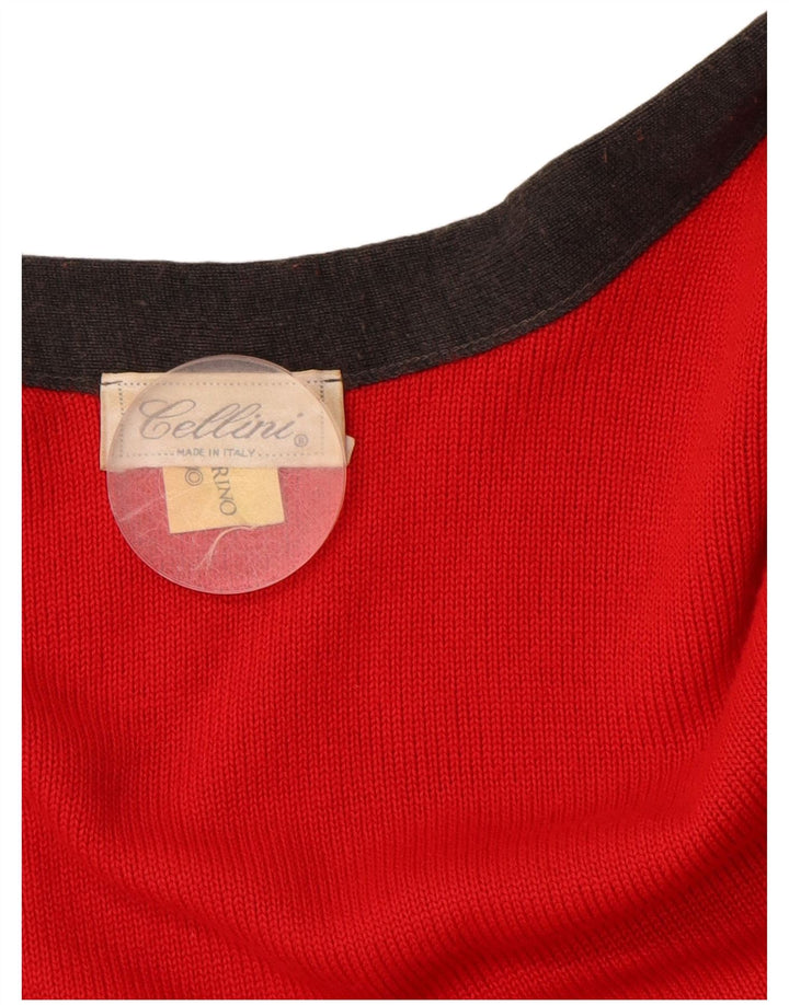 CELLINI Γυναικείο πουλόβερ Poncho Cardigan One Size Grey Colourblock