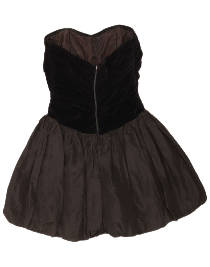 Γυναικείο στράπλες φόρεμα Aria UK 10 Small Black Colourblock