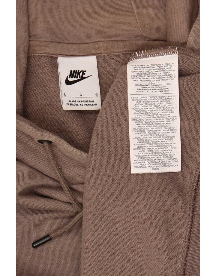 Ανδρικό φούτερ Nike, μεγάλο καφέ βαμβακερό