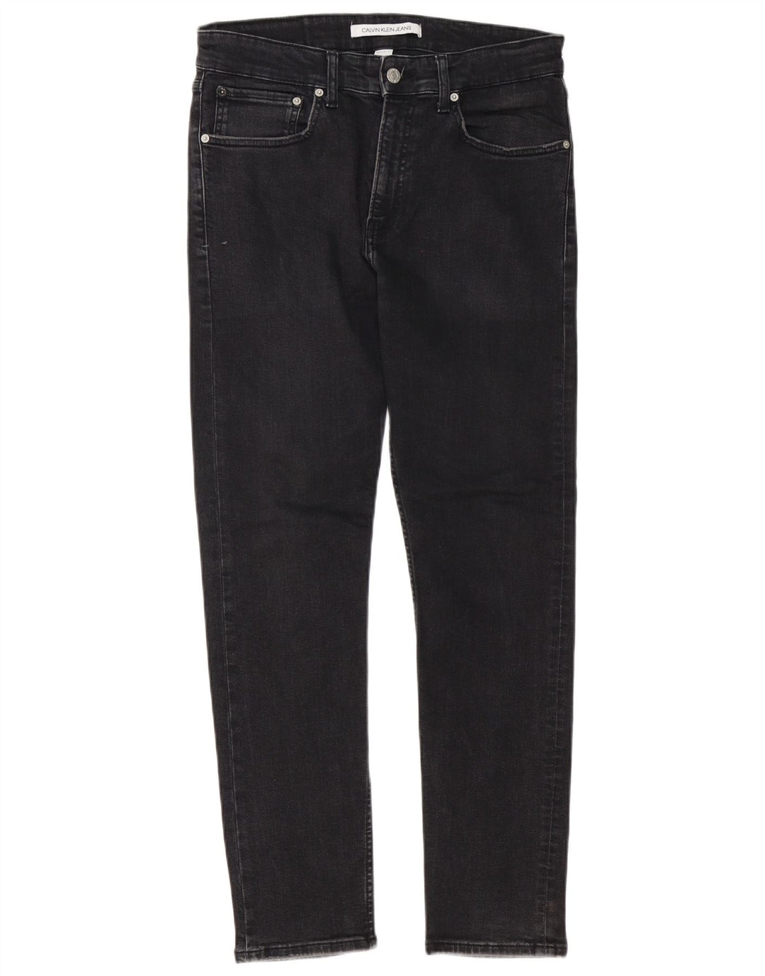 Calvin Klein Ανδρικό Slim Jeans W32 L30 Μαύρο βαμβακερό