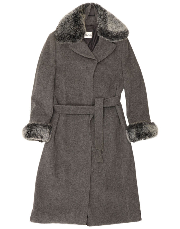BETTY BARCLAY Γυναικείο Παλτό UK 16 Large Grey New Wool