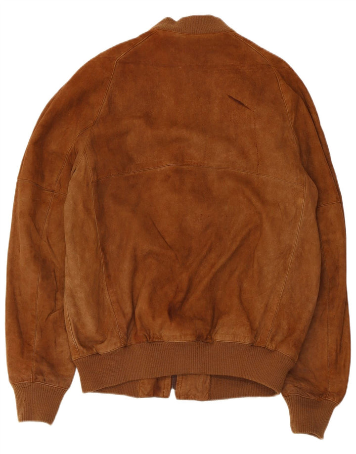 Anfor Ανδρικό Suede Bomber Jacket IT 52 XL Brown