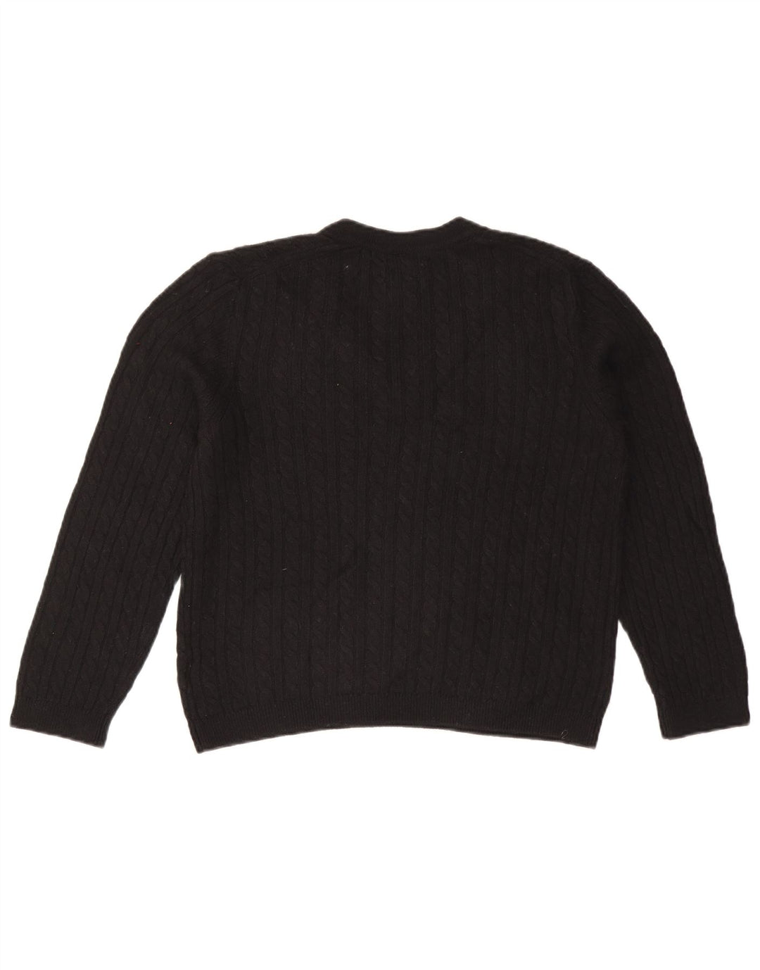 TOMMY HILFIGER Γυναικείο πουλόβερ με λαιμόκοψη με V λαιμόκοψη UK 14 μεσαίο μαύρο νάιλον