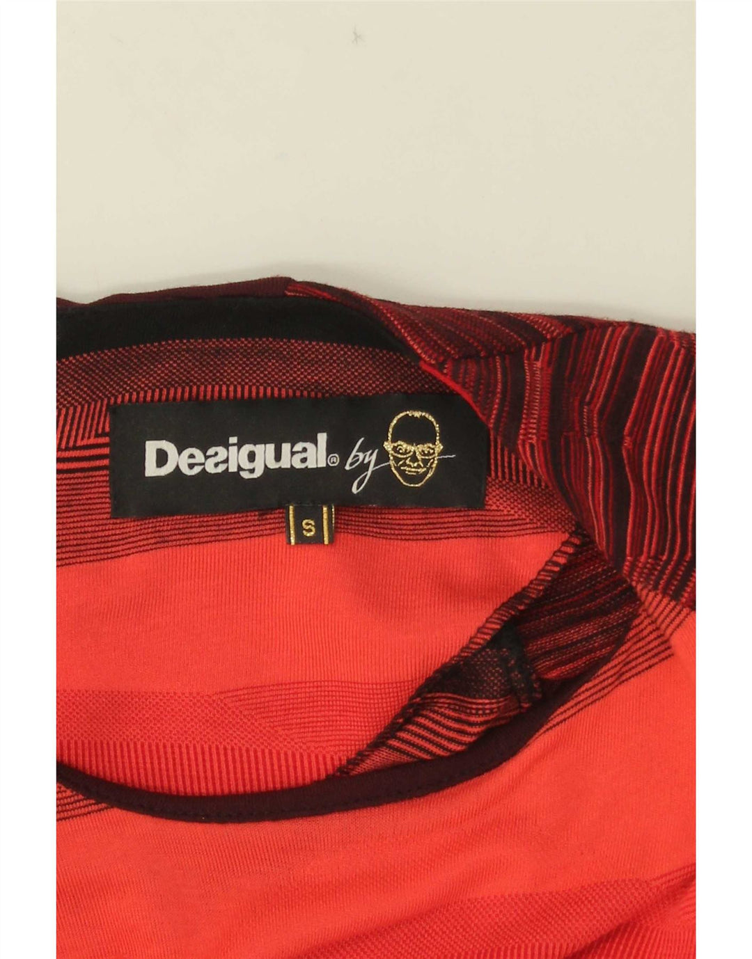 Desigual γυναικείο φόρεμα με θήκη UK 10 Small Red ριγέ