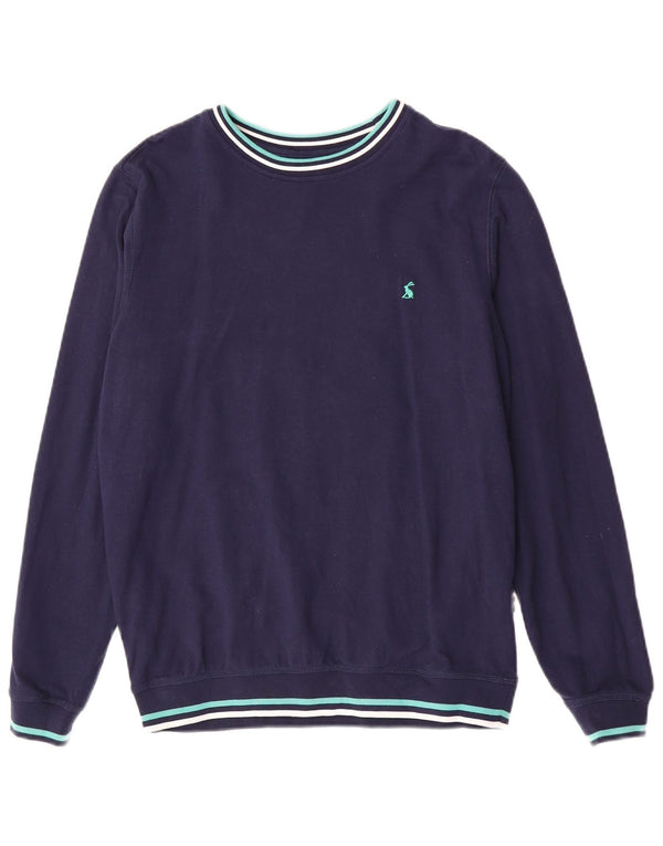 Ανδρικό φούτερ Joules Jumper Medium Navy Blue ριγέ βαμβακερό
