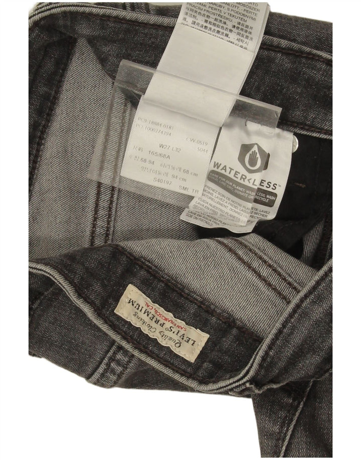 Levi's Womens 712 Slim Jeans W27 L31 Γκρι βαμβακερό