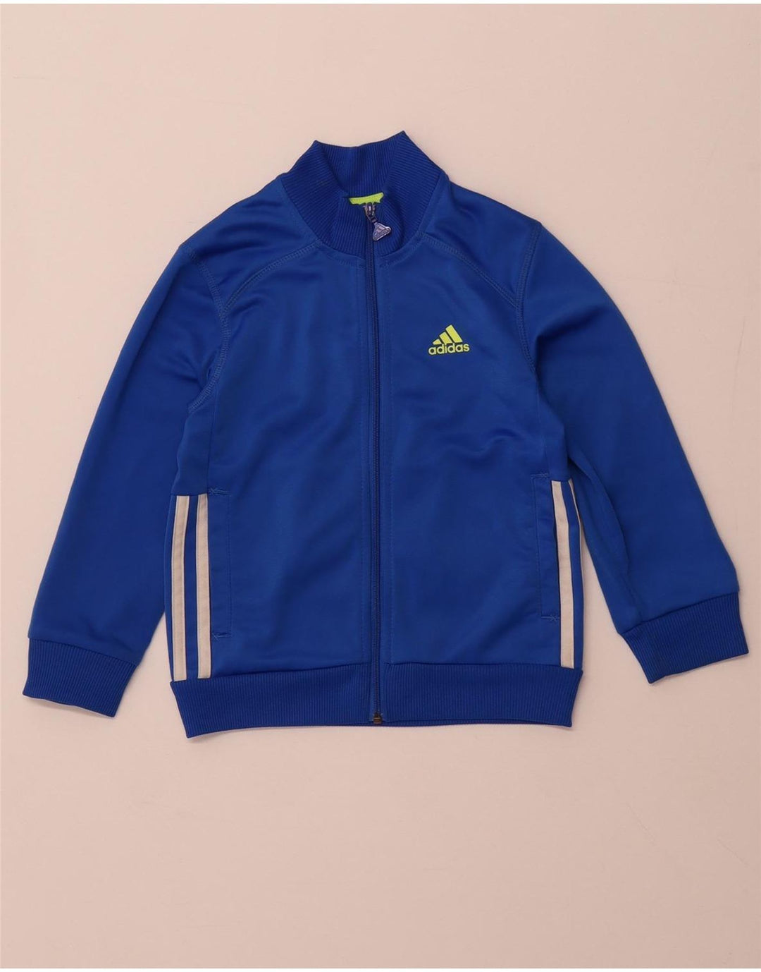ADIDAS Boys αθλητική φόρμα Top Jacket 5-6 Years Blue Polyester