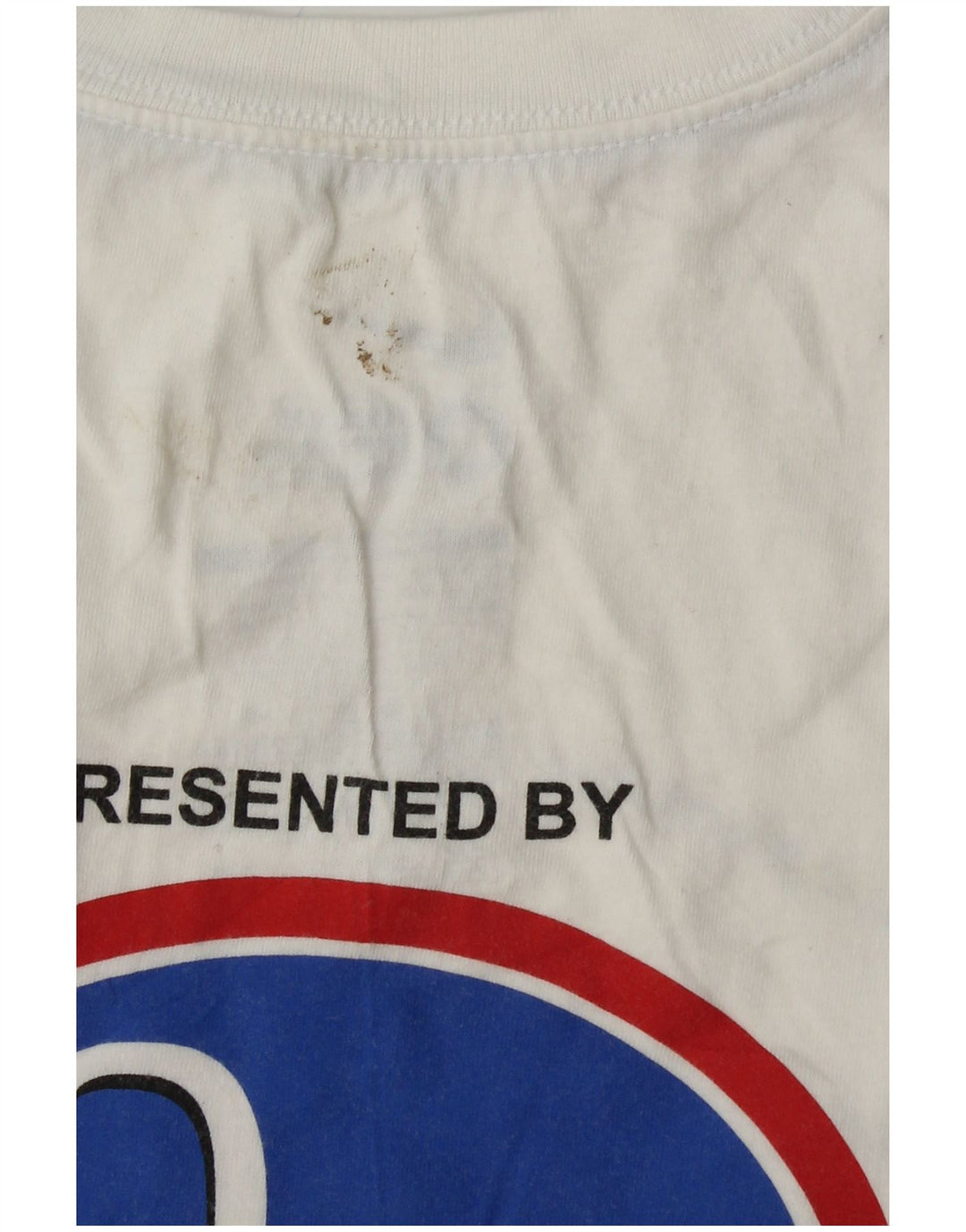 Γυναικείο γραφικό μπλουζάκι NIKE τοπ UK 14 μεσαίο λευκό βαμβακερό