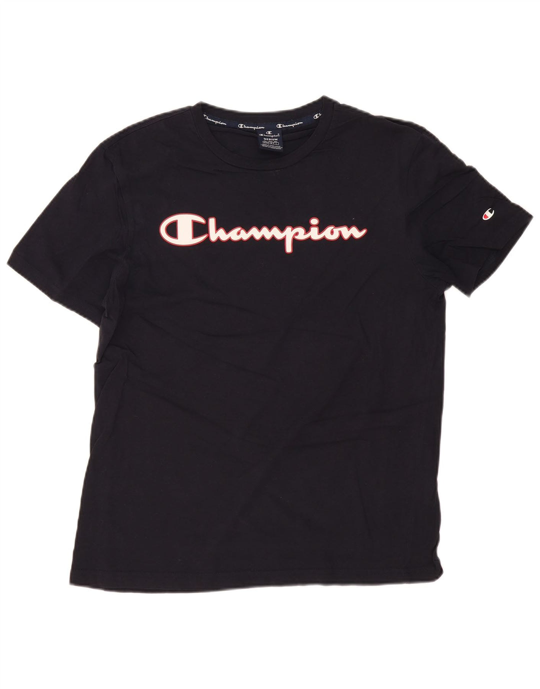 Ανδρικό γραφικό T-shirt CHAMPION Top Medium Navy Blue βαμβακερό