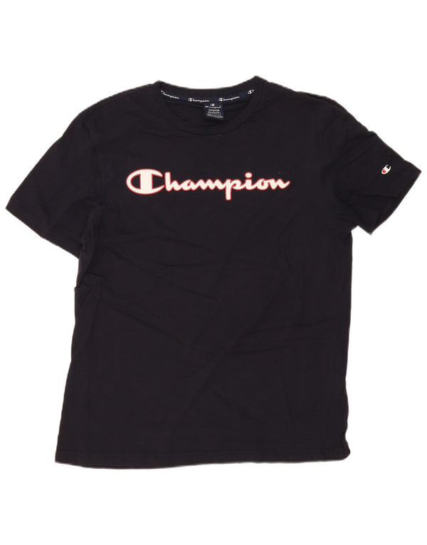 Ανδρικό γραφικό T-shirt CHAMPION Top Medium Navy Blue βαμβακερό