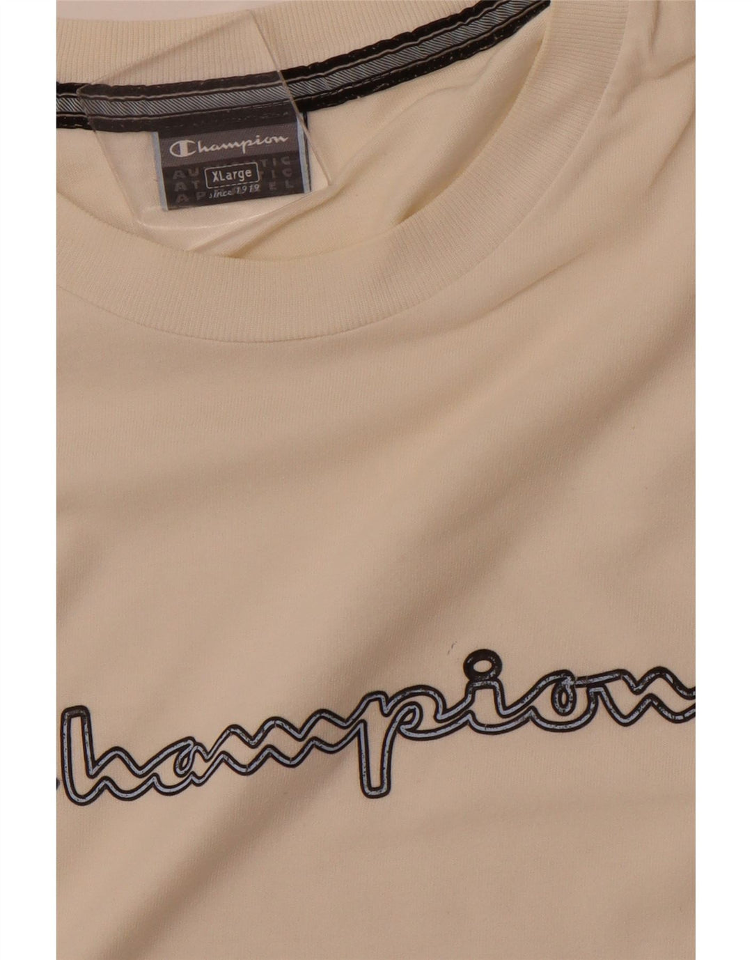 CHAMPION Ανδρικό γραφικό T-Shirt Top XL Λευκό