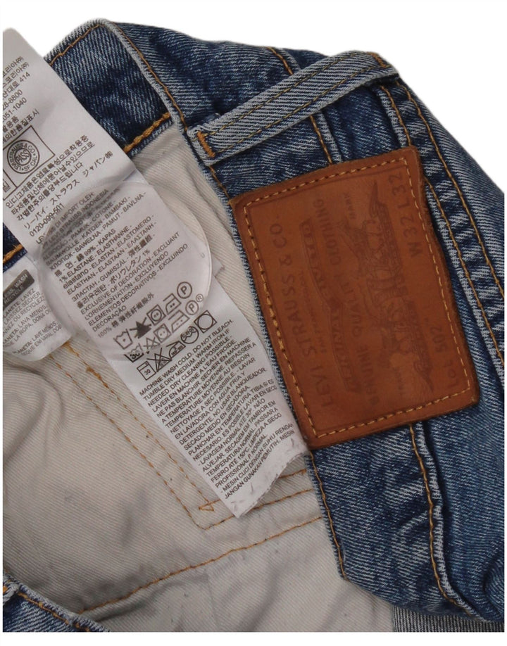 Levi's Mens 502 Straight Jeans W32 L32 Blue Cotton