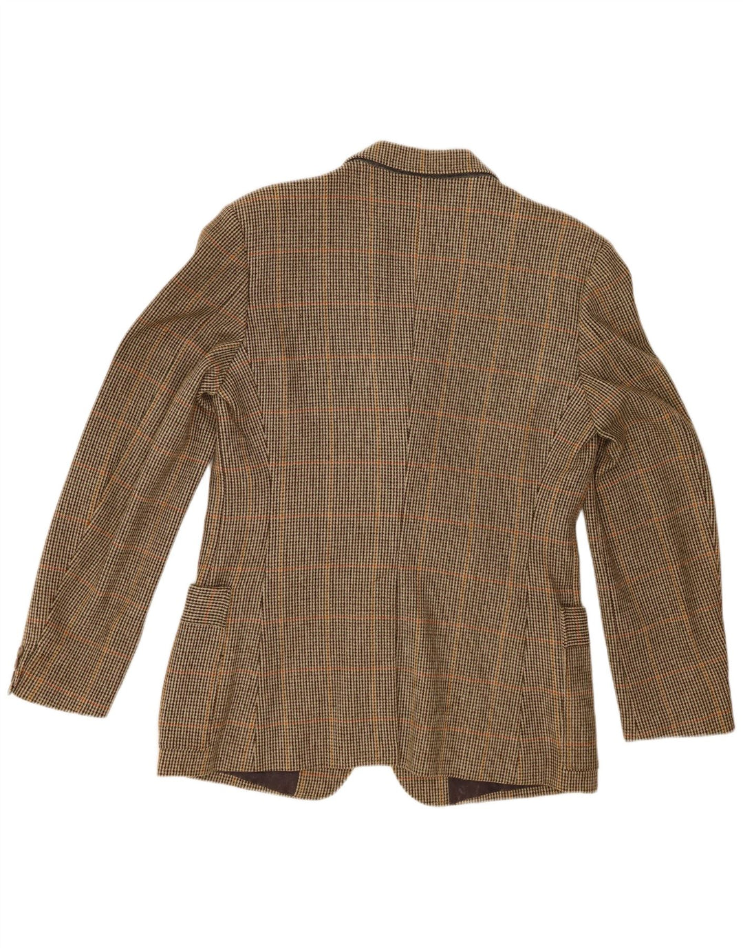 Vintage Ανδρικό σακάκι σακάκι με 3 κουμπιά UK 38 Medium Khaki Check