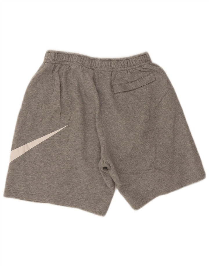 Ανδρικό γραφικό αθλητικό σορτς Nike από μεσαίο γκρι βαμβακερό