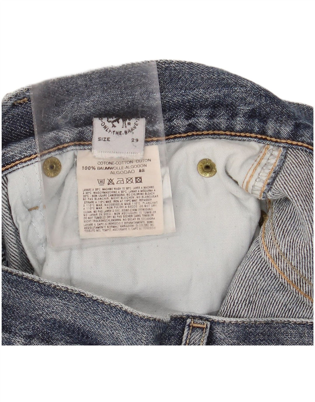 Ανδρικό τζιν σορτς DIESEL W29 Μικρό Μπλε Βαμβακερό