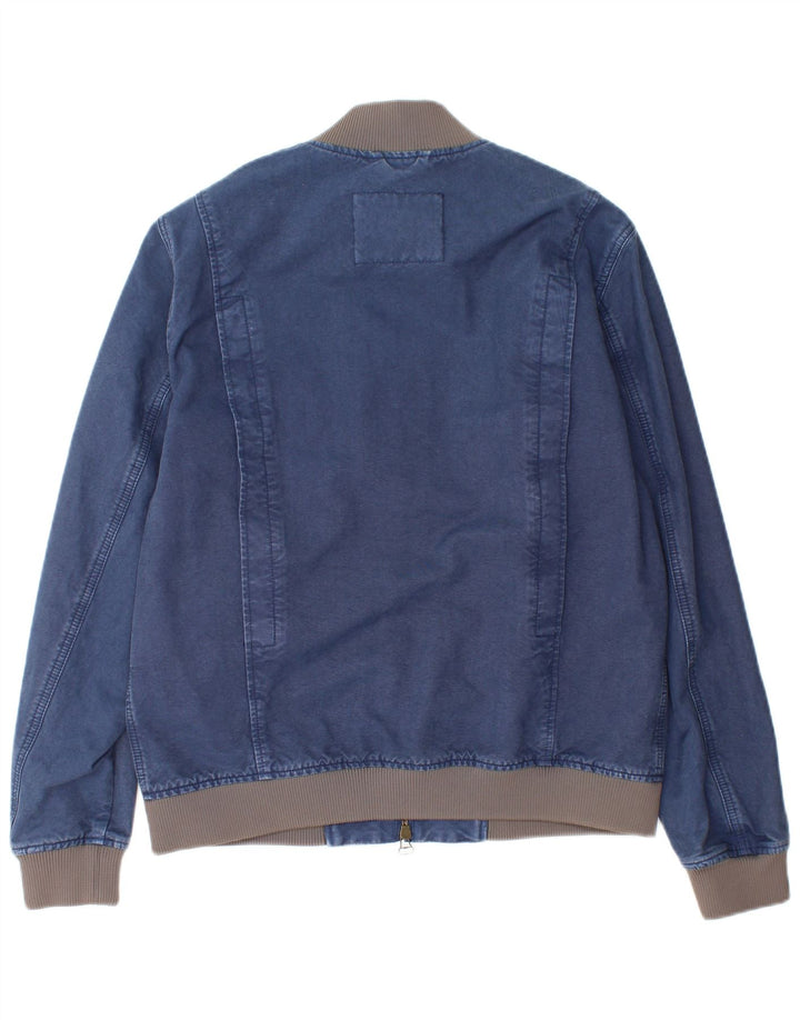 Jeckerson Ανδρικό Τζιν Μπουφάν UK 40 Large Navy Blue Cotton