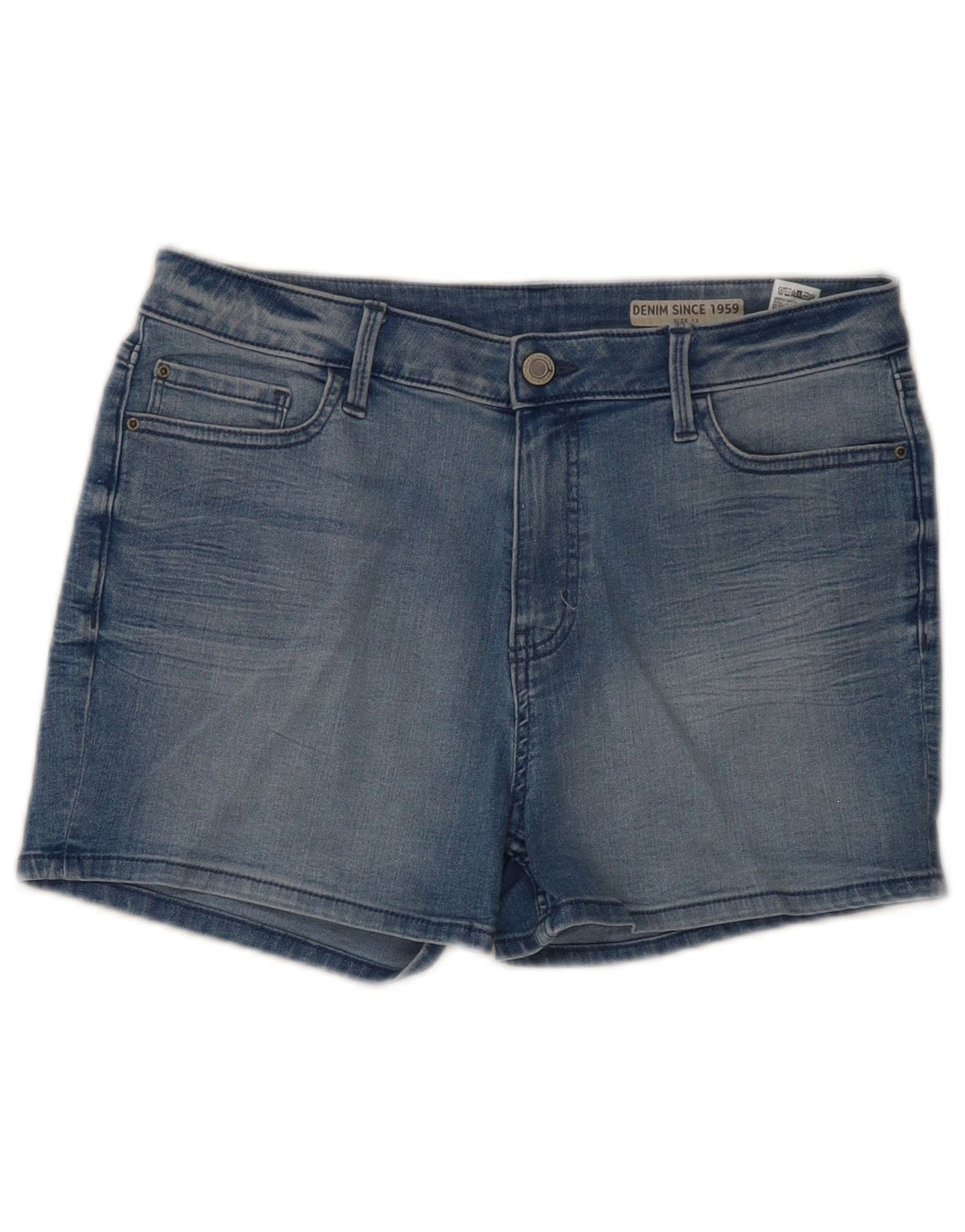Marks & Spencer Γυναικείο τζιν σορτς UK 12 Medium W31 Μπλε βαμβακερό