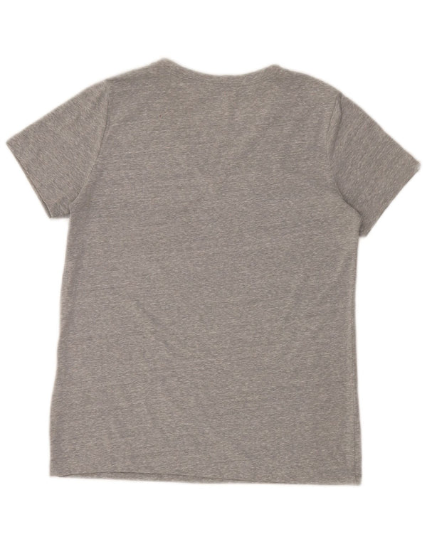Converse Womens Classic Fit T-Shirt Top UK 10 Small Grey Flecked