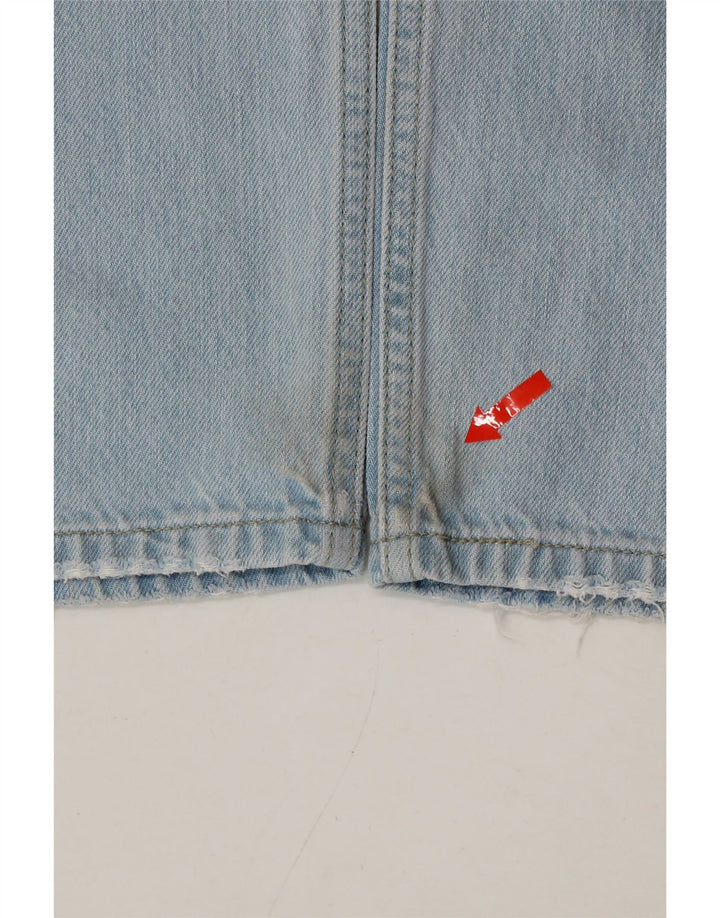 LEVI'S Womens Distressed Straight Jeans W27 L31 Blue Cotton Vintage Levi's and Second-Hand Levi's from Messina Hembry 