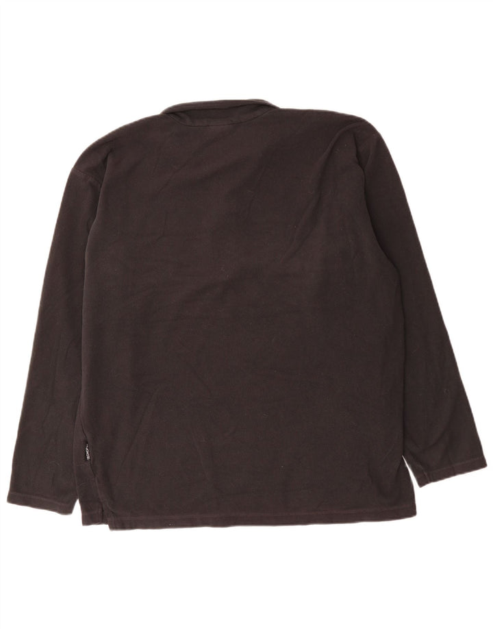 JACK WOLFSKIN Ανδρικό φερμουάρ Fleece Jumper Μαύρο Πολυεστέρας