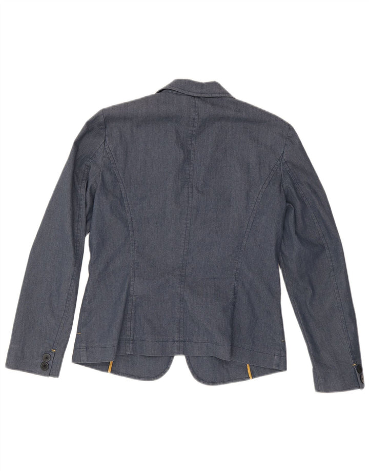 Trussardi γυναικείο τζιν τζιν μπουφάν UK 14 Large Navy Blue