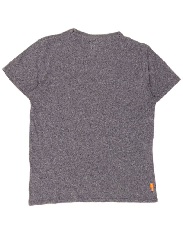 Ανδρικό T-Shirt Superdry Top XL Navy Blue από βαμβακερό ύφασμα