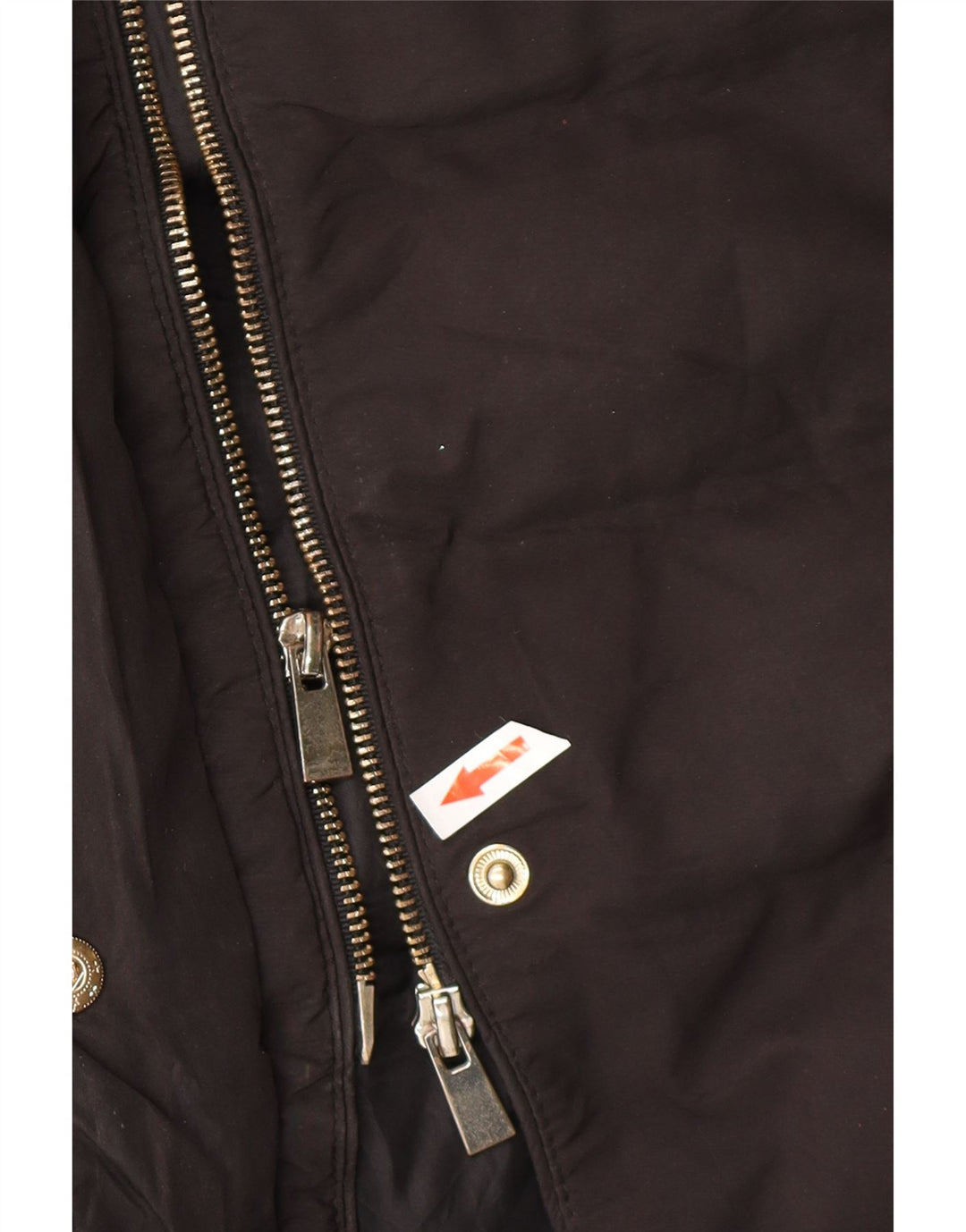 OASIS Γυναικείο παλτό με κουκούλα με επένδυση UK 12 μεσαίο μαύρο πολυεστέρα