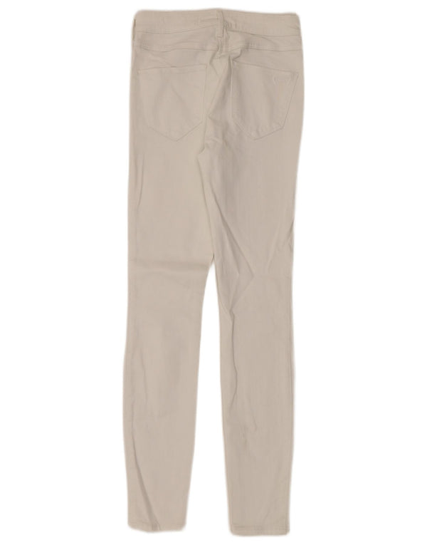 Hollister Γυναικείο Skinny Jeans US 1 XS W25 L28 Λευκό βαμβακερό