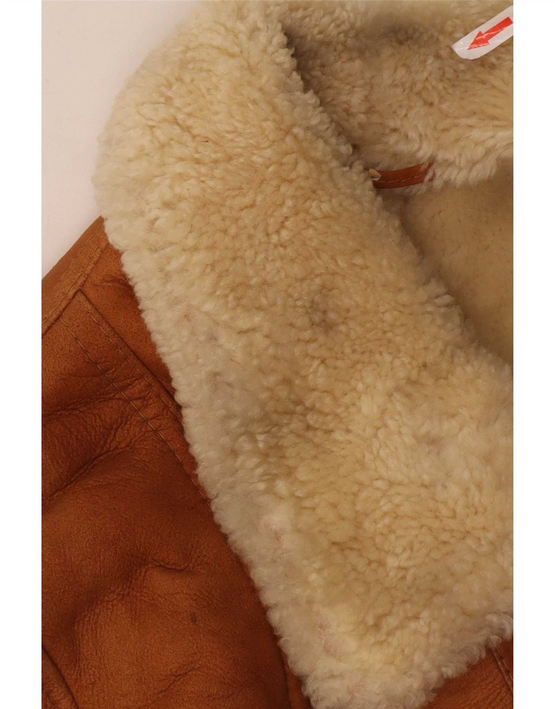 Vintage Ανδρικό Shearling Jacket IT 52 XL Beige